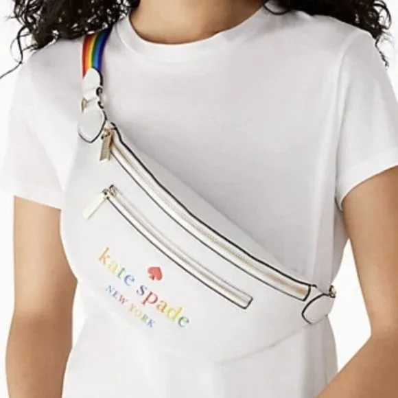 bagsavenue fast ship Pride Leila Pebbled Leather Belt Bag in